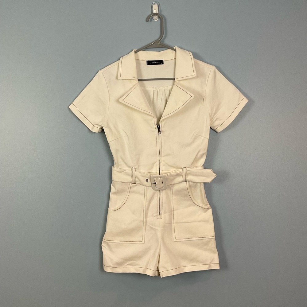 Cream Colored 70’s-style Romper- Brand New (SOLD)